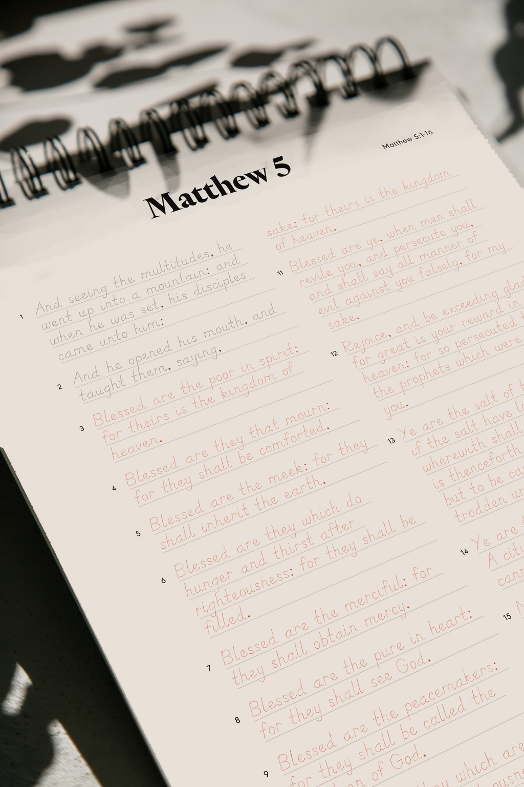 Matthew & Mark | Tracing Bible | Classic Edition (PRE-ORDER) 1st Batch Print, limited quantity. Ships by February 9th 2026!