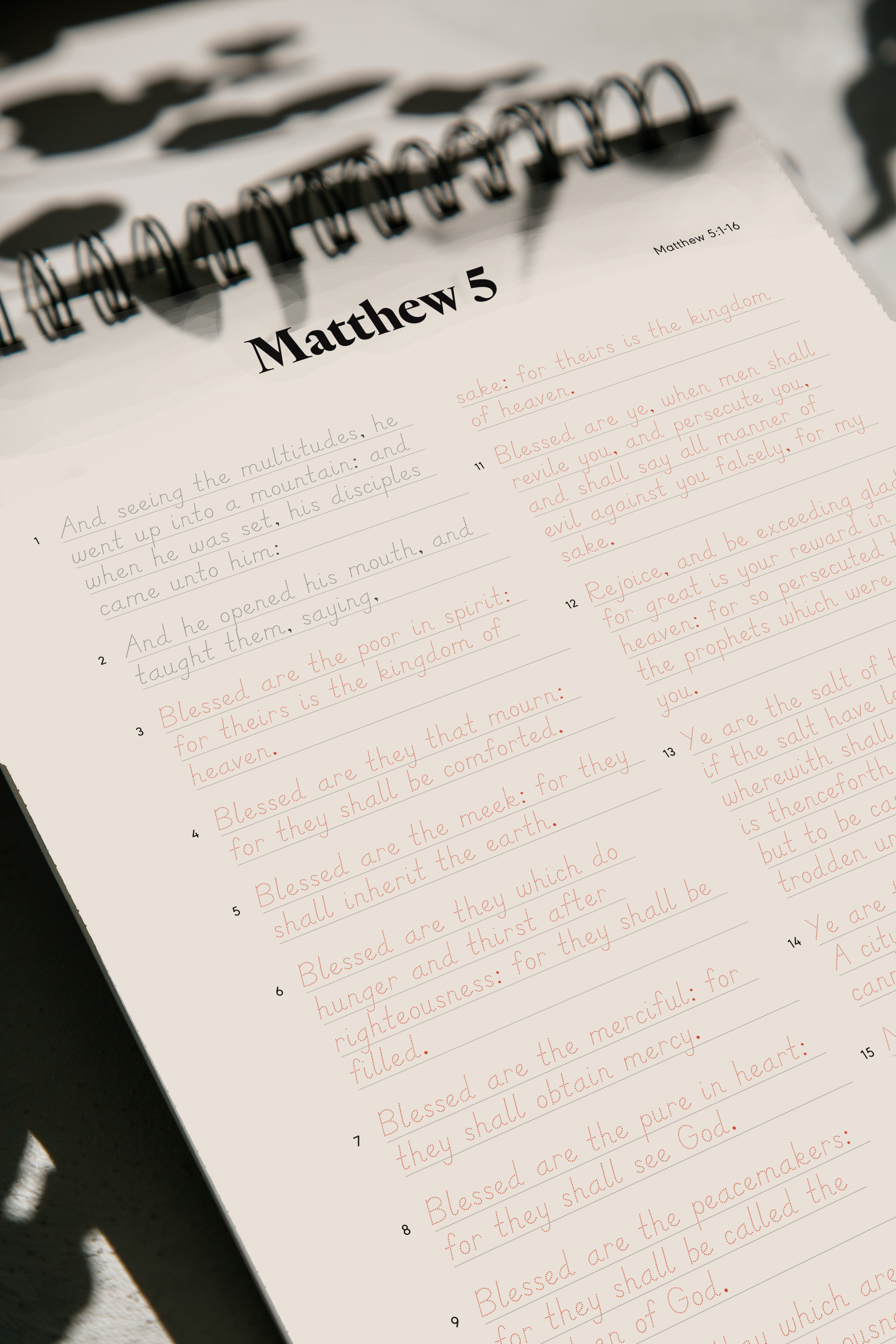 Matthew & Mark | Tracing Bible | Classic Edition (PRE-ORDER) 1st Batch Print, limited quantity. Ships by February 9th 2026!